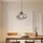 LINDBY Lelia 1-flg. 35 cm grau Glas