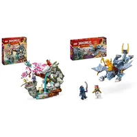 LEGO NINJAGO Drachenstein-Tempel Drachen-Spielzeug mit 6 Ninja-Figuren & NINJAGO Riyu der Babydrache, Drachen-Spielzeug mit 3 Mini-Figuren
