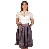 Trachtl Dirndl DAMEN FALTENROCK LENA blau 42