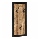 vidaXL Garderobenständer 40 x 2 x 80 cm Raues Massivholz Mango