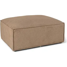 VCM Ebuy24, Sofa - Bettsofa, Sofa Box Chaiselongsofa, 3 Dekokissen beige, braun. Beige