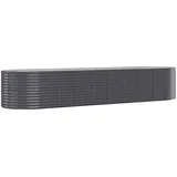 vidaXL Hochbeet Pulverbeschichteter Stahl 396x100x68 cm Anthrazit