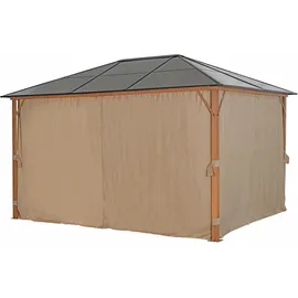 Konifera Aruba 2.0 3,59 x 2,60 m inkl. 4 Seitenteile Beige
