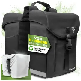 MIVELO Doppeltasche 36L schwarz