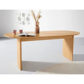 LeGer Home by Lena Gercke Esstisch "Melinda, TOPSELLER, OTTOs Choice", beige (naturfarben), B:200cm H:77cm T:90cm, LEGER HOME BY LENA GERCKE, Tische, Runde Esstische Esstisch Holz-Esstische, aus massivem Eschenholzfurnier, in zwei Breiten erhältlich