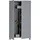 Woood Dennis Garderobenschrank 111 x 55 x 202 cm grau