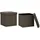 vidaXL Hocker mit Stauraum 2 Stk. Polyester Dunkelbraun