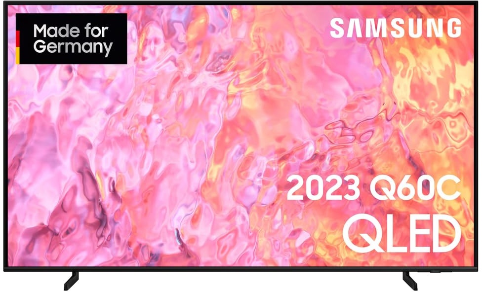 Samsung QLED 4K Q60C 50 Zoll Fernseher (GQ50Q60CAUXZG, Deutsches Modell), Quantum-Dot-Technologie, Quantum HDR, AirSlim Design, Smart TV [2023]