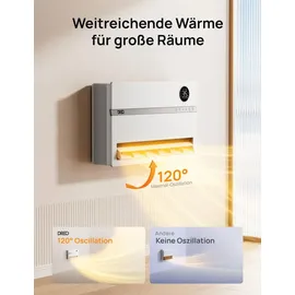 DREO Smart Heizung mit Fernbedienung App, 120° Oszillation,