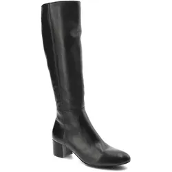Schwarze Stiefel Nessi Gefütterte Lederschuhe, 39