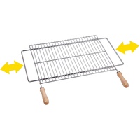 Sauvic 2722 Ausziehbarer Grillrost, verzinktem Stahl, 53.5x62.5x3 cm