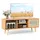 Costway TV-Lowboard 160 x 35 x 30 cm Braun Holz