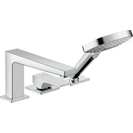 Hansgrohe Metropol 3-Loch Einhebel-Wannenrandmischer Hebelgriff Ausladung 196mm 32550000