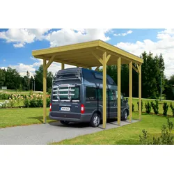 Einzelcarport SKANHOLZ "Friesland", grün, H: 351cm, Carports, für Caravan