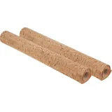 VBS Dekorationsfolie Kork, selbstklebend, Natur 43 cm x 150 cm 2er-Pack braun