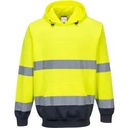PORTWEST® Warnschutz Kapuzen-Sweatshirt B316 1 Stück, Größe: XL