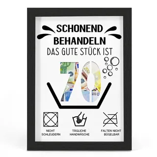 HSDSH 70. Geburtstag Geldgeschenk, Geschenke zum 70 Geburtstag Mann/Frau, Geburtstagskarte zum 70. Geburtstag Schonend behandeln 70, Witzige Geschenkideen zum 70, Geschenke für Freunde, Familie