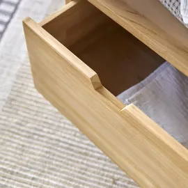 Tikamoon Waschtisch Waschbeckenunterschrank aus Teak 60 cm breit ideal für kleine Bäder