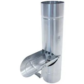 Zambelli Regenwasserklappe Ø 76 mm titanzink silberfarben