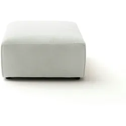 KAWOLA Hocker RANI Polsterhocker Feincord silber