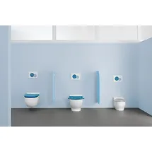 Geberit Bambini WC-Sitz für Kinder, ohne Absenkautomatik, 502.969.SX.1, Farbe: ozeanblau