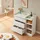 [en.casa] en.casa Wickelkommode, »Beldinupp« mit abnehmbarer Wickelauflage 93x110x55 cm Weiß weiß