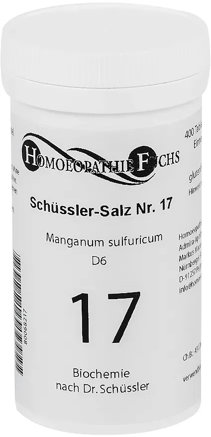 HOMOEOPATHIEFUCHS Schüssler-Salz Nummer 17 Manganum sulfuricum D6