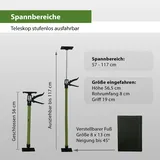 Baumarktplus 3x Türspanner Zargenspanner 57 - 117 cm Klicksystem Teleskopstütze Einhandstütze