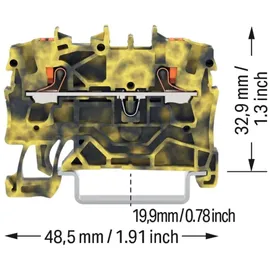 WAGO GmbH &amp; Co. KG 2-Leiter-Durchgangsklemme 2202-1201/000-053