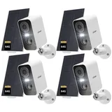 ieGeek Überwachungskamera 3MP Überwachungskamera Außen/InnenAkku (Aussen, Außen/Innen, Außenbereich, drinnen, 2K Kamera Überwachung Kabellos WLAN Aussen IP Kamera Outdoor, 4-tlg., mit PIR Bewegungsmelder 2-Wege-Audio Farbige Nachtsicht Wasserdicht, Cloud/Memory Card Storage Alex 2,4 GHz)