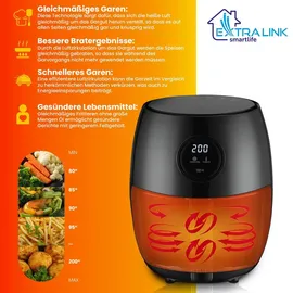 Extralink Heißluftfritteuse SJ-200 2L schwarz