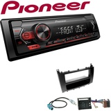 Pioneer 1-DIN Autoradio USB AUX Android Set für Mercedes-Benz C-Klasse Facelift