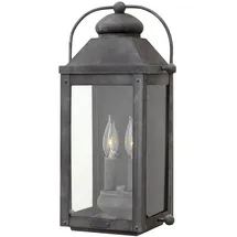 Elstead Lighting Außenwandleuchte Aluminium 45,1 cm 2-fach grau