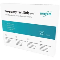 EUROPAPA Schwangerschaftstest Frühtest, 25 x Schwangerschaftstest, 25-tlg., ultraempfindlicher, 25 mIU/ml Empfindlichkeit