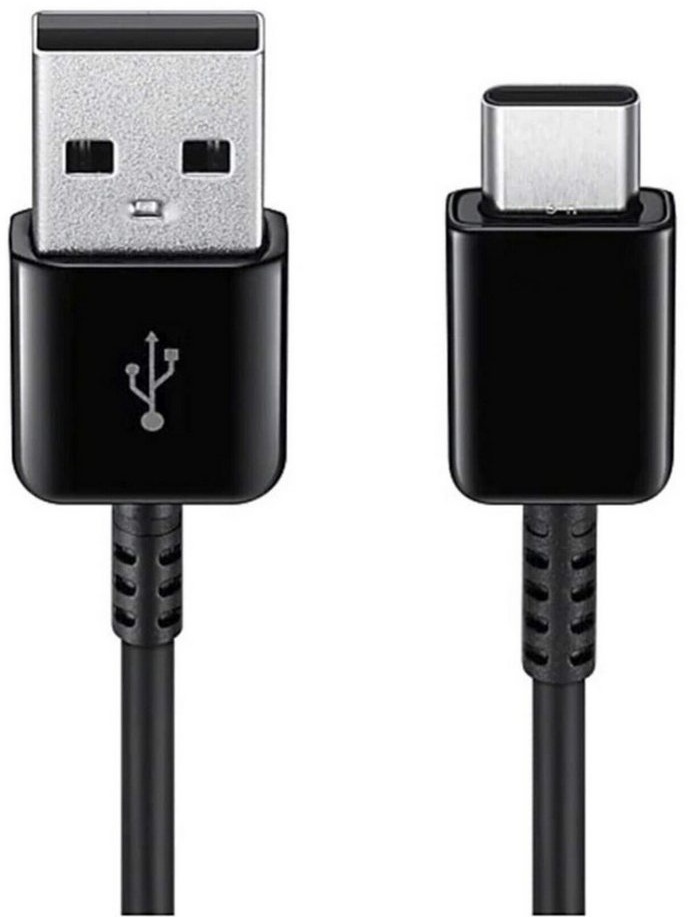 IK-Handelsgruppe Ladekabel für Samsung, Smartphone-Kabel, USB-C, USB Typ A, Schnellladefunktion, Kabellänge 1,5 Meter, Schwarz schwarz
