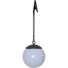Star Trading Solarleuchte Kunststoff/Metall Dämmerungssensor 3er Set Schwarz/Weiß