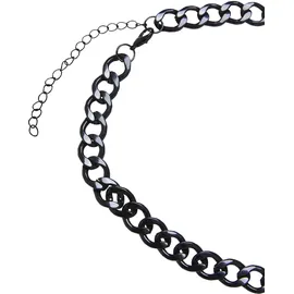 URBAN CLASSICS Big Chain Necklace Schwarz / Edelstahl