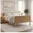 Homestyle4u Komfortbett 120 x 200 cm Braun/Weiß