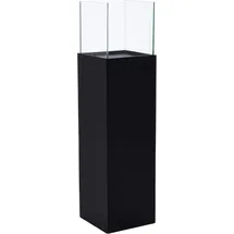 Vivanno Windlichtsäule Candela Aluminium Schwarz