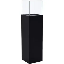 Vivanno Windlichtsäule Candela Aluminium Schwarz