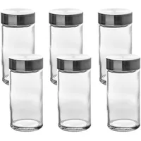 Five - 6 Gewürzgläser à 80 ml mit Edelstahldeckel