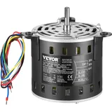 Vevor 1/5 PS Gebläsemotor, 220 V, 1,45 Ampere, 3-Gang (700/900/1100 U/min), 10 mm Wellendurchmesser, 20 mm Wellenlänge, ROT. CCW vom Wellenende, inkl. CBB60 8 μF / 450 V Kondensator