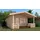 Weka Gartenhaus 137 B 3,80 x 5,00 m natur inkl. Vordach und Terasse