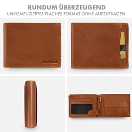 ROYALZ Detroit Geldbörse Herren Portemonnaie braun