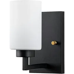 Schwarze Wandleuchte 10x19x23cm WellHome Baikal