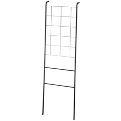 Yamazaki Kleiderständer Garderobenständer zum Anlehnen Metall schwarz minimalistisch 45x160cm Grid Panel Tower 04730