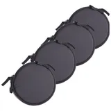 Coonoor Sitzkissen Sitzkissen 4er Set rund aus Filz Ø 30cm, strapazierfähig, für Innen & Außen grau