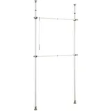 Wenko Teleskop-Garderobe Herkules Basic, verstellbar, Breite 75-120 x 165,0 - 300,0 cm