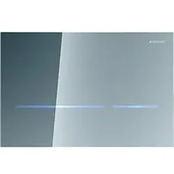 Geberit WC-Steuerung 116090SM6 Netzbetrieb, 2-Mengen-Spülung, Glas verspiegelt