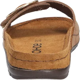ROHDE Damen Pantolette Leder Klettverschluss Memoryfußbett Rodigo-D 5875, Größe:41 EU, Farbe:Beige - 41